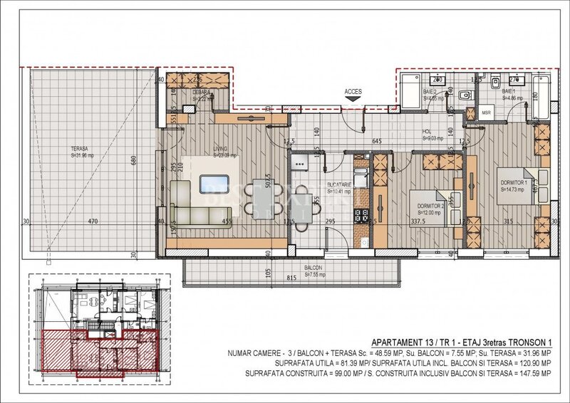 Trei camere credit ipotecar 15%